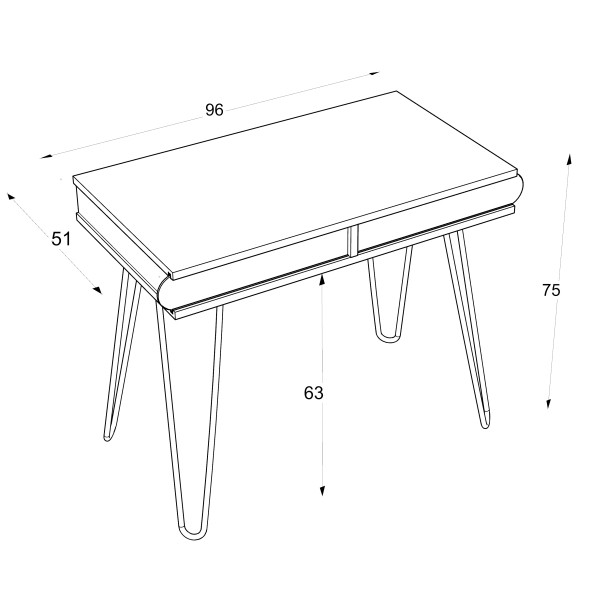 Homedora illia Dresuar Beyaz- Sonomo - 3