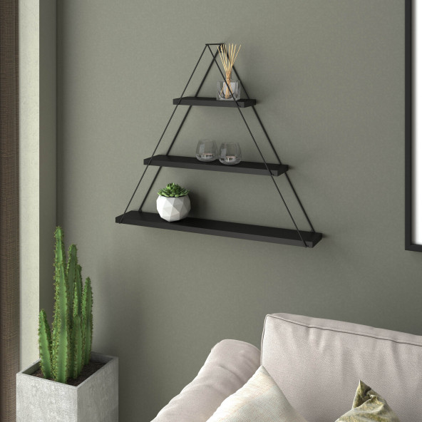 Homedora Monaco Ucgen Duvar Rafi - 4