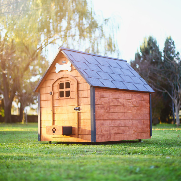 Mandu Isı Yalıtımlı Ahşap Köpek Kulübesi 2Xl
