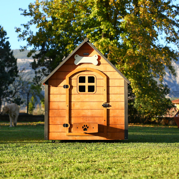 Mandu Isı Yalıtımlı Ahşap Köpek Kulübesi 2Xl - 4
