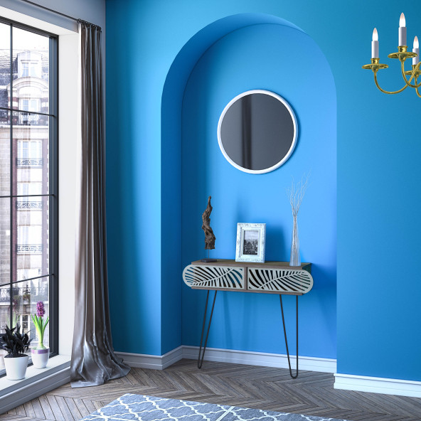 Homedora illia Dresuar Consol Ceviz-siyah - 5