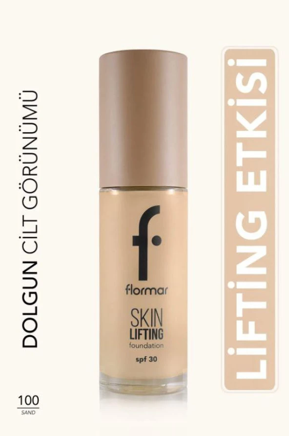 Flormar Spf30 Sıkılaştırıcı Fondöten - Skin Lifting Fdt. - 100 Sand