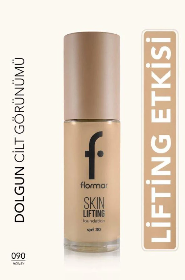 Flormar Spf30 Sıkılaştırıcı Fondöten - Skin Lifting Fdt. - 090 Honey