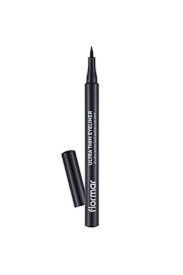 Flormar Ultra Ince Uçlu Eyeliner - Ultra Thin Eyeliner - 001 Black