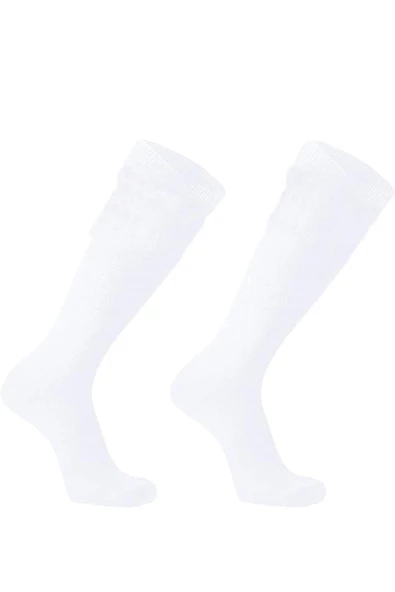 6 lı Kadın Dizaltı Düz Kolej Çorap Pamuklu - 2
