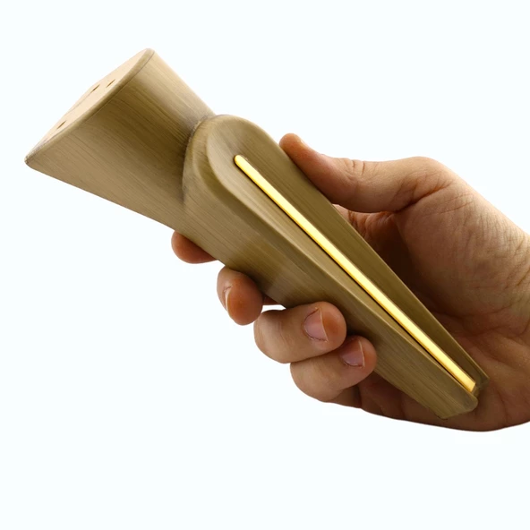 Nota Mobilya Kanepe Tv Ünitesi Koltuk Ayağı Konsol Ayakları Ahşap Desenli Kahverengi Ceviz 23 Cm - Resim 6