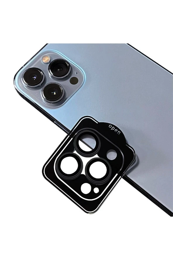 iPhone 14 Pro Uyumlu LDR CL-11 Safir Parmak İzi Bırakmayan Anti-Reflective Kamera Lens Koruyuc