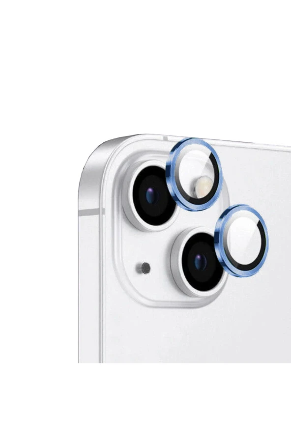 iPhone 13 Uyumlu Zore CL-12 Premium Safir Parmak İzi Bırakmayan Anti-Reflective Kamera Lens Kor