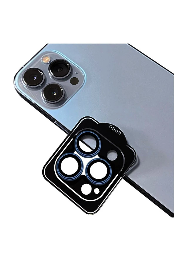 iPhone 15 Pro Uyumlu FNTicaret CL-11 Safir Parmak İzi Bırakmayan Anti-Reflective Kamera Lens Koruyuc
