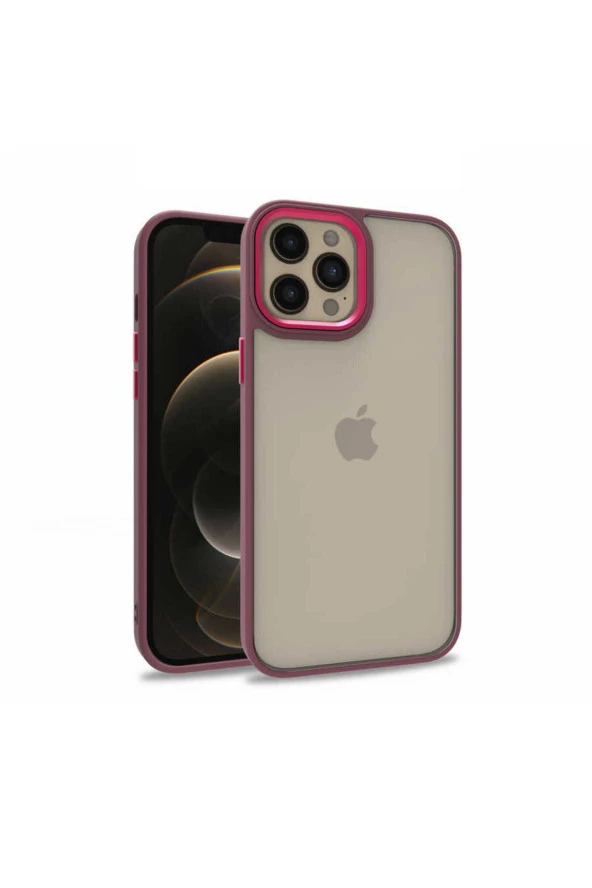 iPhone 12 Pro Max Uyumlu Zore Flora Kılıf-Kırmızı