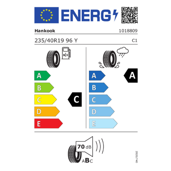 Hankook 235/40 R19 96W XL Ventus S1 Evo3 K127 Yaz Lastiği Üretim Tarihi 2023 - 2