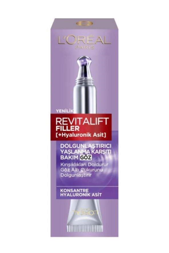L'Oreal Paris Revitalift Filler Dolgunlaştırıcı Yaşlanma Karşıtı Göz Bakım Kremi 15ml -Hyaluronik Asit - 3