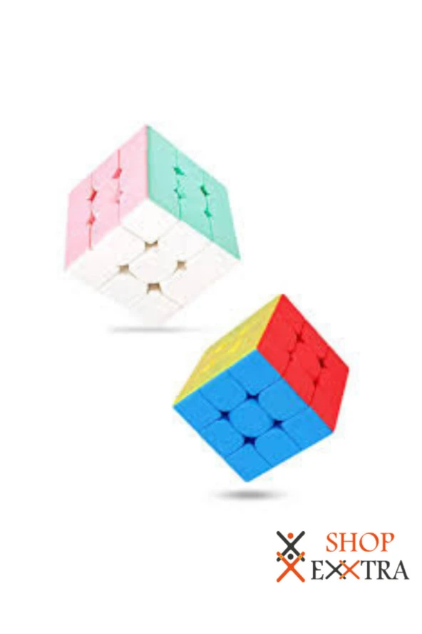 Speed Cupe Rubik Küp Zeka Küpü 3x3 Canlı Renkler ve Pastel Küp