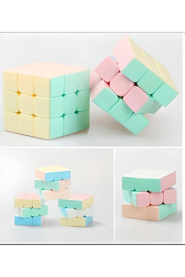 Brains Zeka Küpü Hız Küpü Sabır Küpü-Magic Cube Pastel Renkler 3x3x3 - 2