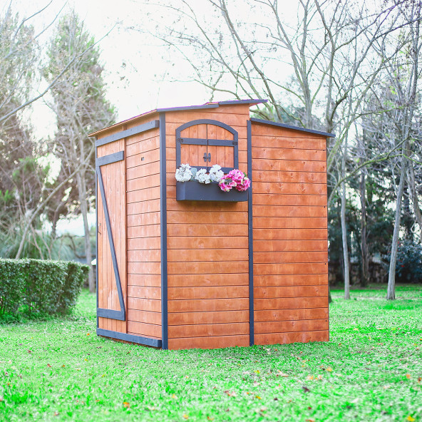 MANDU Ahşap Odunluklu Depolama Evi (kiler) - 4