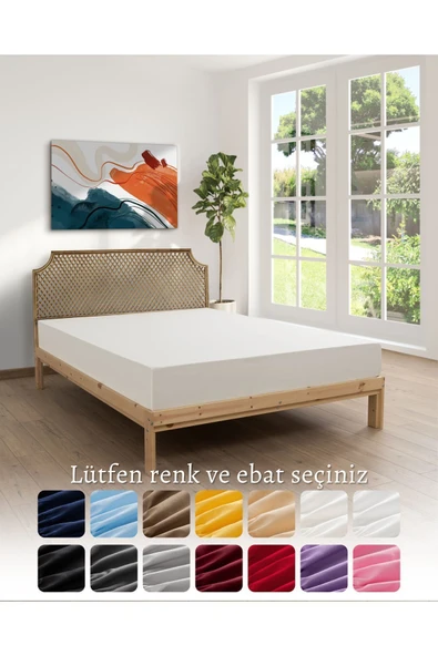 MODELHOME Siyah Renkli %100 Pamuklu Penye Kumaşından Tek/çift Kişilik Lastikli Çarşaf (7 Farklı Ebat) - 8