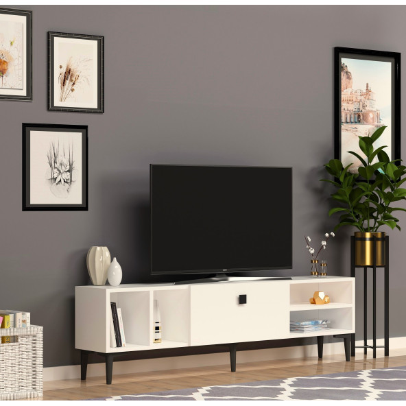 SOLE TV ÜNİTESİ BEYAZ - 2
