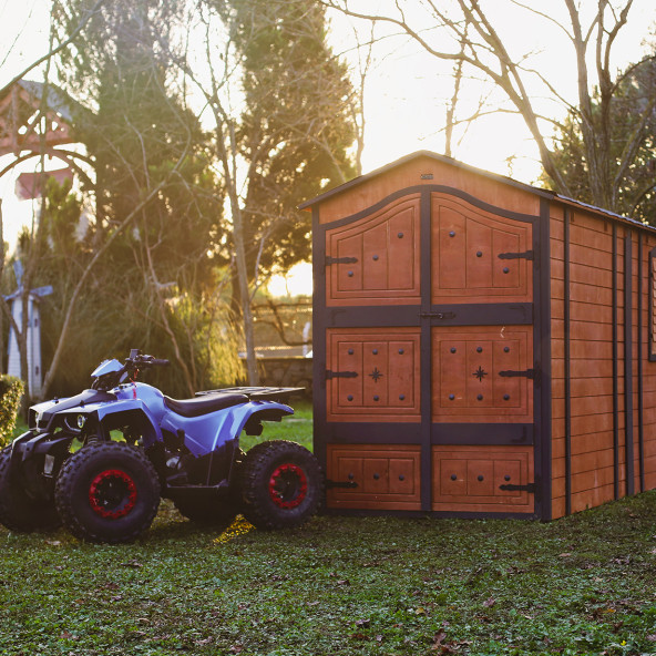 MANDU Ahşap Motosiklet ve ATV Garajı (Takım Odası) - 6