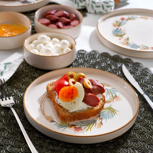 Schafer Sunny 4 Kişilik Kahvaltı Takımı 10 Parça-Kahve - 3