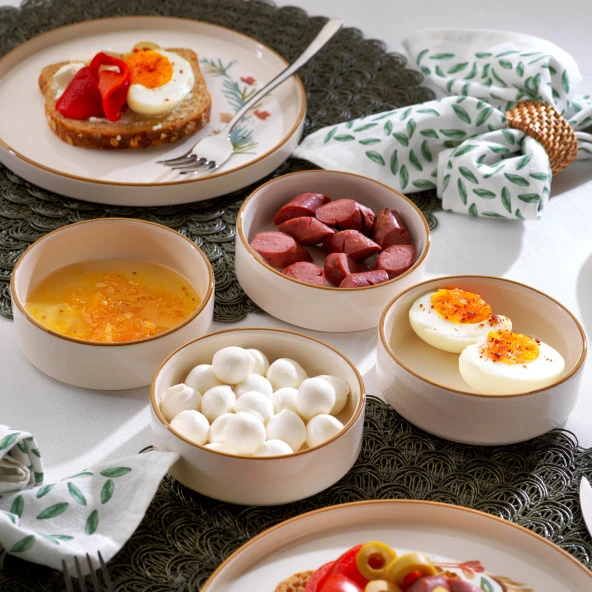 Schafer Sunny 4 Kişilik Kahvaltı Takımı 10 Parça-Kahve - 6