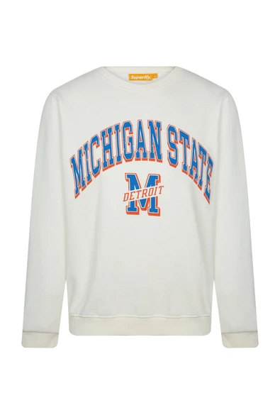 Superfly Michigan State Bisiklet Yaka Erkek Sweatshirt SPF101232313117 ürün görseli