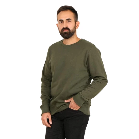 Superfly Bisiklet Yaka Erkek Basic Sweatshirt SPF101222216032 - Resim 3