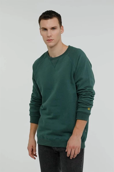 Superfly Bisiklet Yaka Erkek Basic Sweatshirt SPF101232323607 - Resim 2