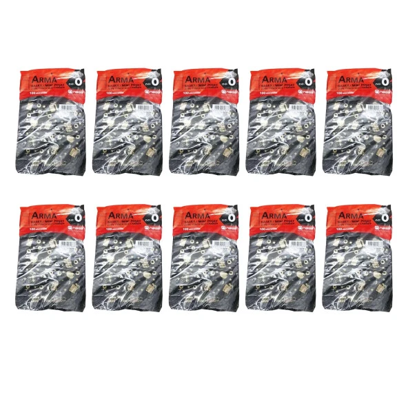 Arma Baskılı Mini Blok Poşet Torba - No : 0 - 20x30 Cm. - Siyah - 100 Adetlik 10 Paket