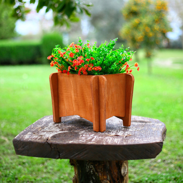 MANDU Ahşap Balkon Saksı (çiçeklik) - 3