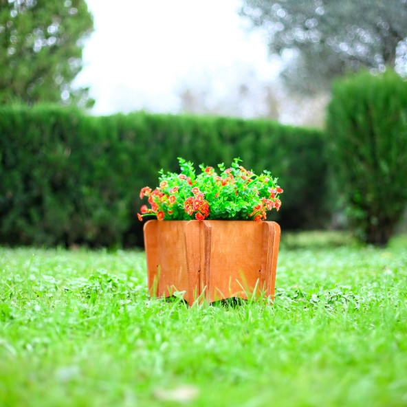 MANDU Ahşap Balkon Saksı (çiçeklik) - 5