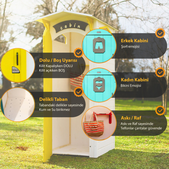 MANDU Ahşap Soyunma Kabini (Plaj duş kabini) - 2