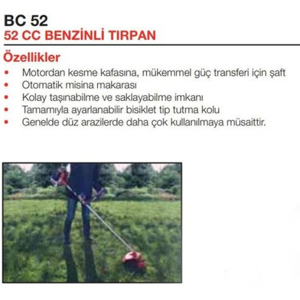 Attlas Bc 52 L Benzinli Tırpan - 52 cc Euro V - 2