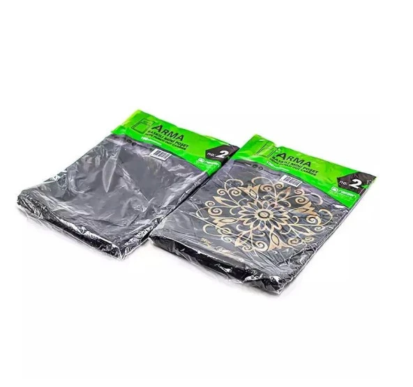 Arma Baskılı Mini Blok Poşet Torba - No : 2 - 25x37 Cm. - Siyah - 100 Adetlik 5 Paket - Resim 3