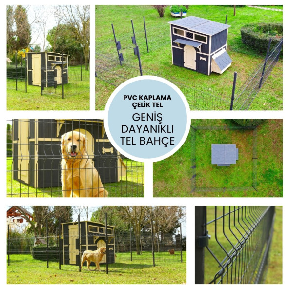 MANDU Private Ahşap Bahçeli Köpek Kulübesi - 7