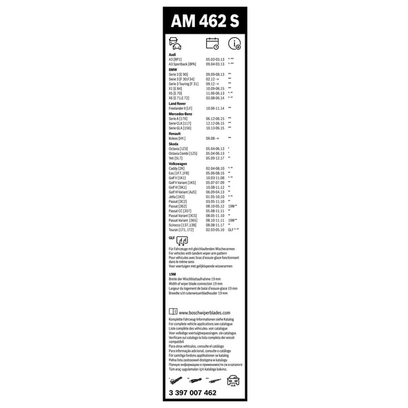 Bosch Land Rover Freelander Silecek Takımı Aerotwin 2007-2010 AM462S - 4