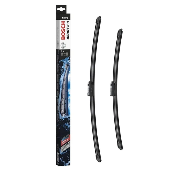 Bosch Audi A4 Silecek Takımı Aerotwin 2008-2017 A297S - Resim 2