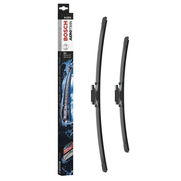 Bosch Renault Megane 4 Silecek Takımı Aerotwin 2016-2021 A115S - Resim 2