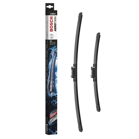Bosch Skoda Rapid Silecek Takımı Aerotwin 2012-2017 A555S - Resim 2