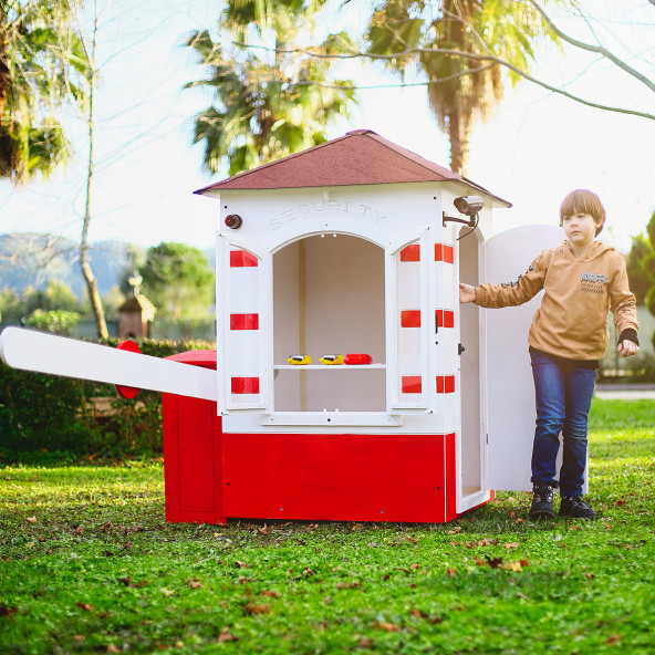 MANDU Bariyerli Ahşap Güvenlik Kulübesi (Bekçi Kulübesi) - 3