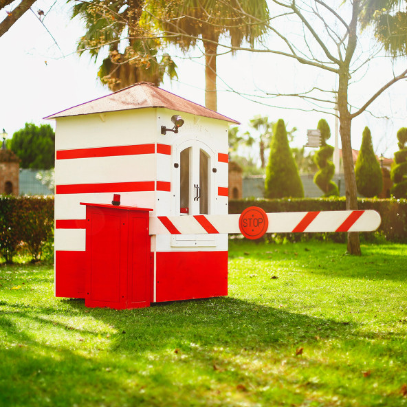 MANDU Bariyerli Ahşap Güvenlik Kulübesi (Bekçi Kulübesi) - 4