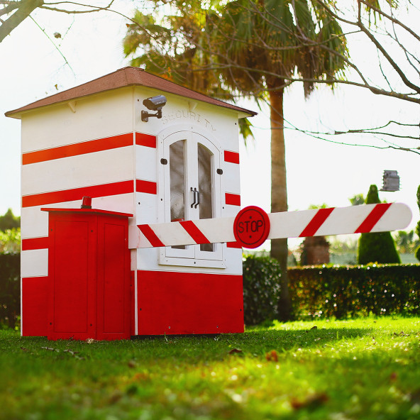 MANDU Bariyerli Ahşap Güvenlik Kulübesi (Bekçi Kulübesi) - 7