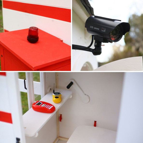 MANDU Bariyerli Ahşap Güvenlik Kulübesi (Bekçi Kulübesi) - 8