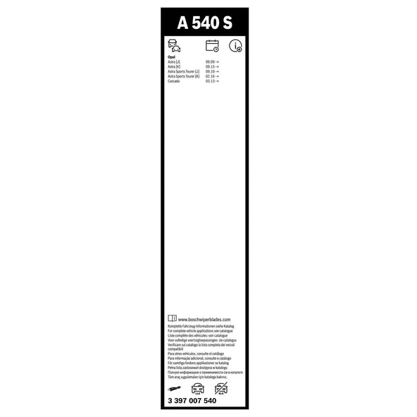 Bosch Astra K Silecek Takımı Aerotwin 2016-2020 A540S (680/625mm) - 4
