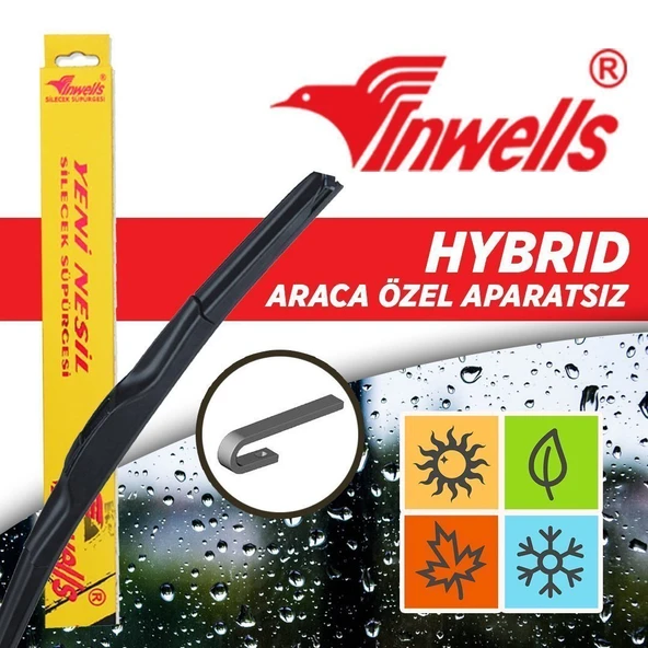 Kia Rio İnwells Hybrid Silecek Takımı (2005-2011) ürün görseli 1