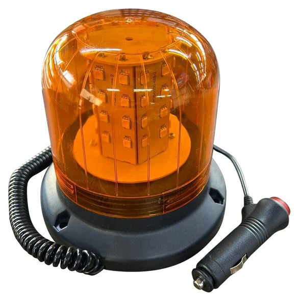 Tepe Döner Lamba Ledli 3 Fonksiyonlu Çakar Mıknatıslı Çakmaklık Girişli 10-30V - Resim 2