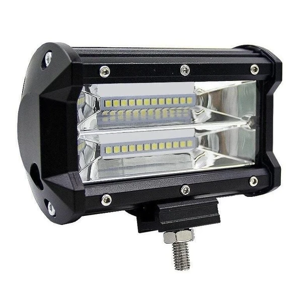 Beyaz Sarı Led Çakarlı Off Road Sis Farı Çalışma Lambası 24 Led 10-30V 24W - Resim 2