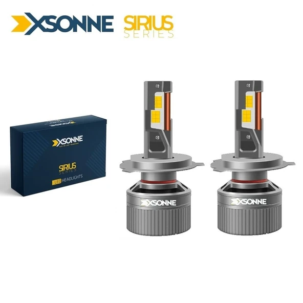 XSonne Sirius H4 Led Xenon Far Ampul 12V 65W 8000K 8000LM ürün görseli 1