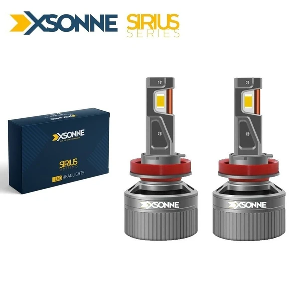 XSonne Sirius H11 Led Xenon Far Ampul 12V 65W 8000K 8000LM ürün görseli 1