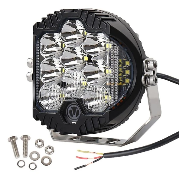 5'' Beyaz Sarı Led Pods Spot Off Road Sis Farı Çalışma Lambası 12-24V 50W