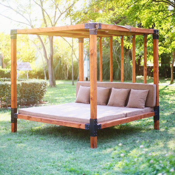 MANDU Ahşap Loca (Dış Mekan Yatak)